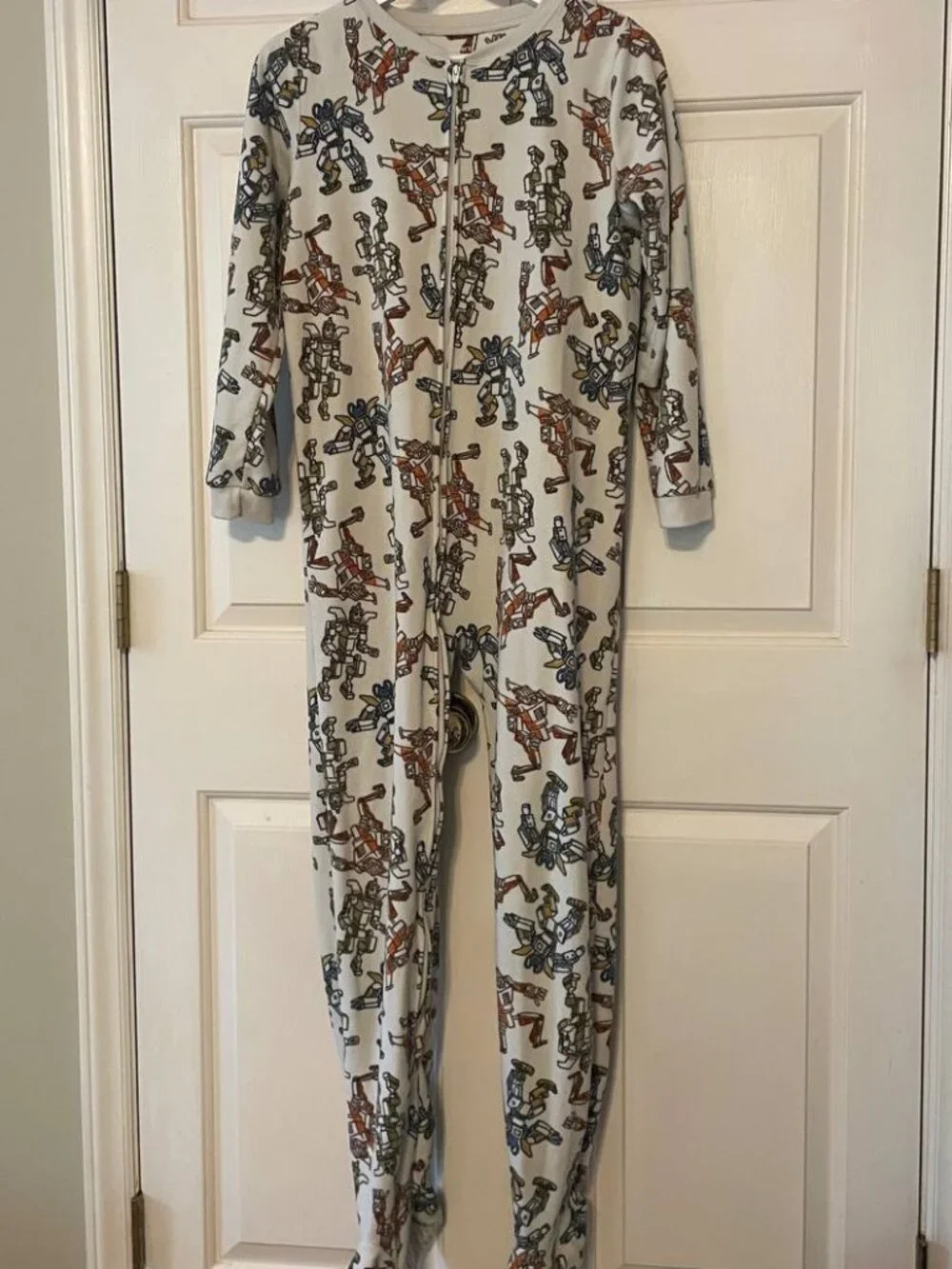 Super Cozy Carter's Boys 14 Robot Print Full-Zip Footie Pajama - Perfect for Kid